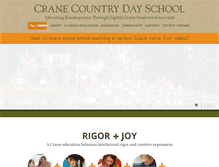 Tablet Screenshot of craneschool.org