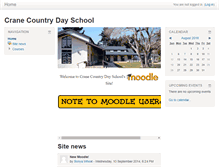 Tablet Screenshot of moodle.craneschool.org
